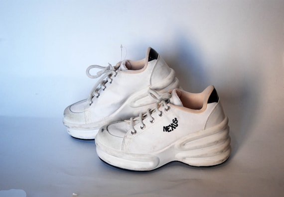 retro platform sneakers