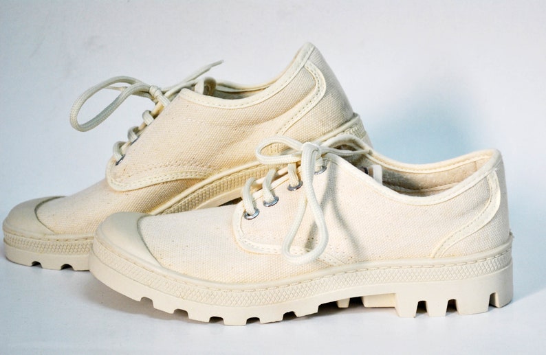 combat sneakers timberland low Military shoes safari rubber gummy sole palladium sneakers vintage canvas shoes size 38 uk 5 us 7 casual shoe