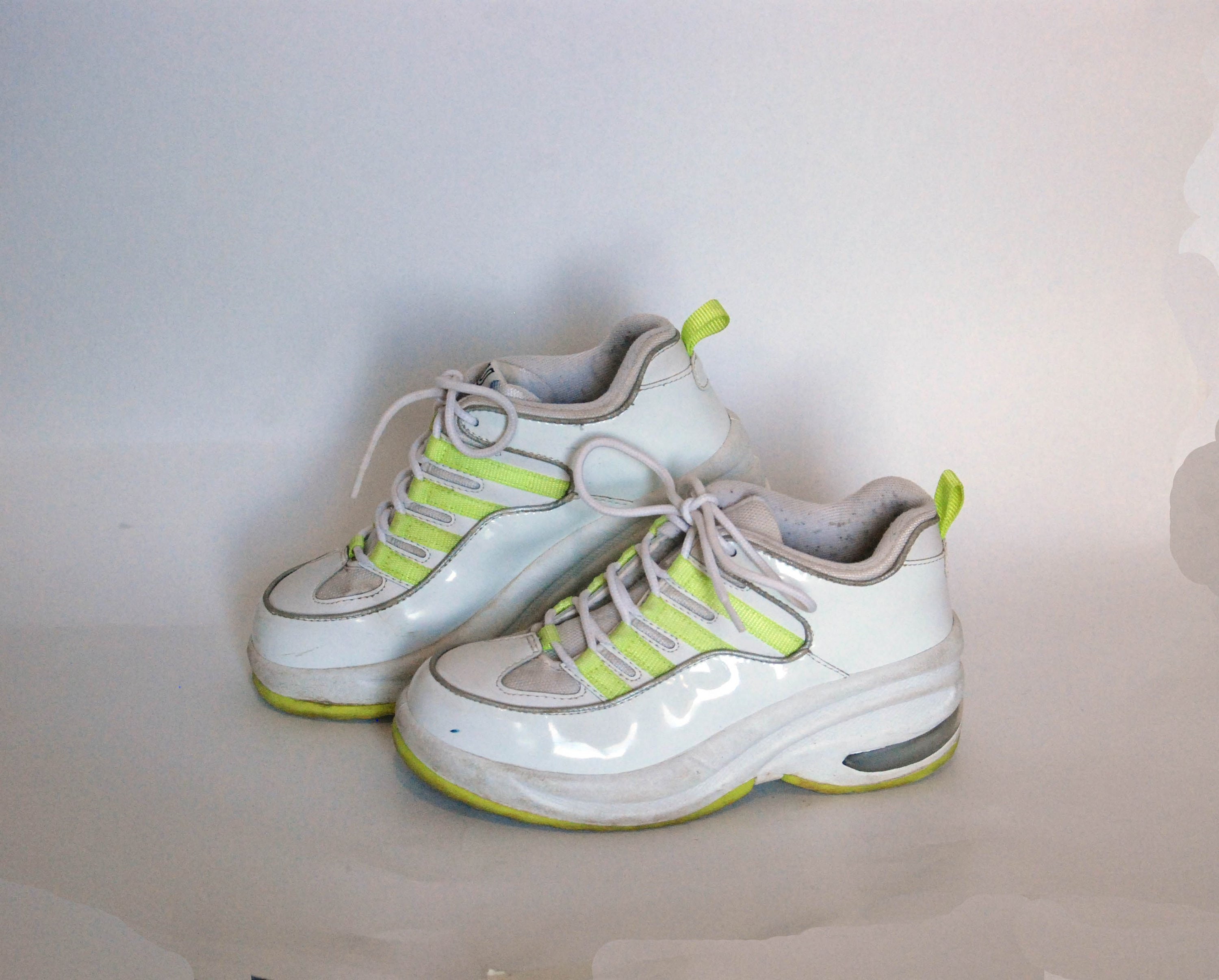 white sneakers high platform