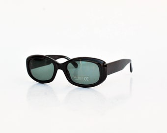 vintage total gafas de sol negras retro gafas de sol redondas para mujer club gafas de sol unisex 90s y2k diseño italiano futurista lente negra Aviator