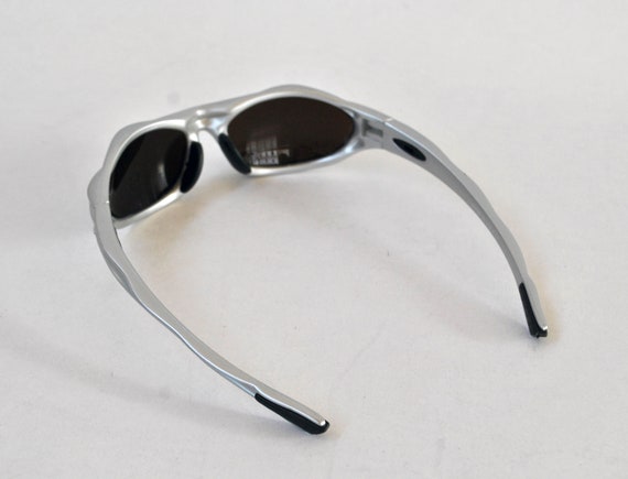 Silver matrix rave sun glasses sport rave vintage… - image 5