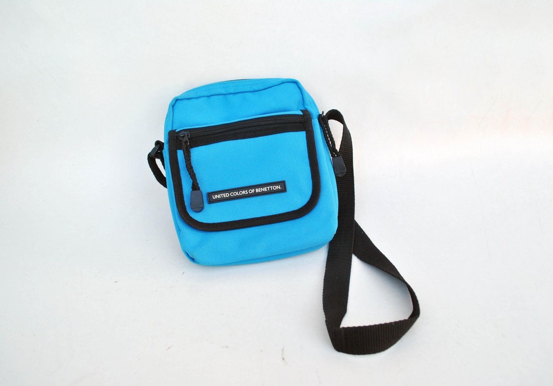 Beneton archive nylon tech sling bag y2k