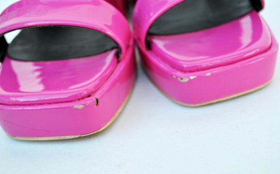Pink platform summer shoes Fuchsia platforms y2k … - image 8