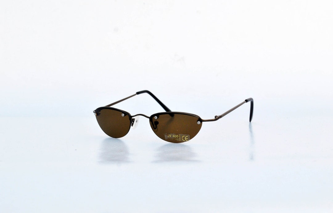 Brown Lens Vintage Sunglasses Retro Eye Wear Club Sun Glasses Etsy