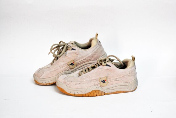 platform beige sneakers
