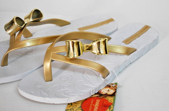 slippers for women summer wear ipanema white wedg… - image 3