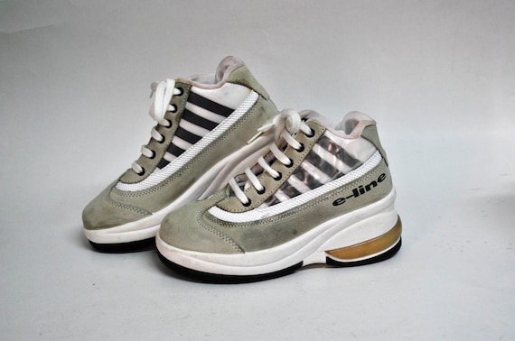 platform sneakers shoes gray boots 90s kawaii shoe