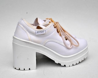kookai shoes with heel platform womens heels goth rock platform UK Size EU  37 US uk high heels white womens shoes formal rihanna shoes