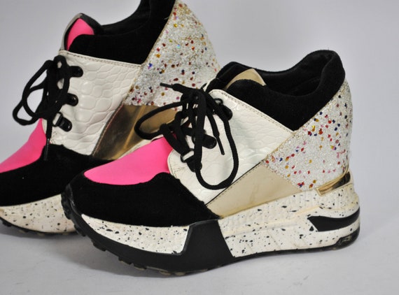 white platform shoes size 5