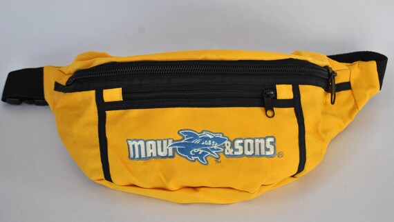 Maui and Sons Large Fanny Pack Vintage Bumbag Shoulder Chest Pouch Banana Bag Yellow Bag Waist Belt Waist Concert Festival Bag Fanny Pack Etsy UK