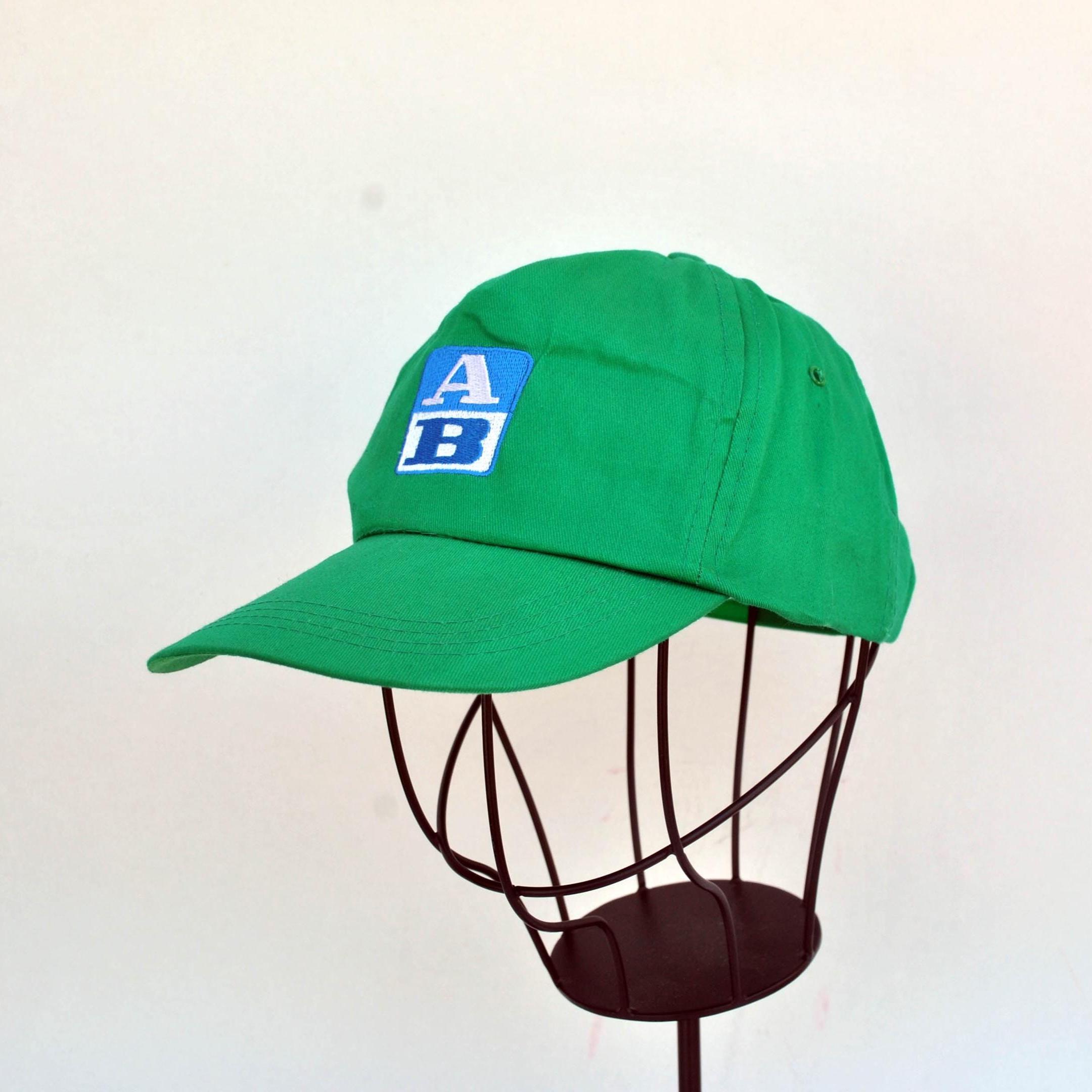 Green AB Initials hat fashion clothes street fashion festival cap hat strapback one size white Red hat hip hop flat brim sun cap unisex gift