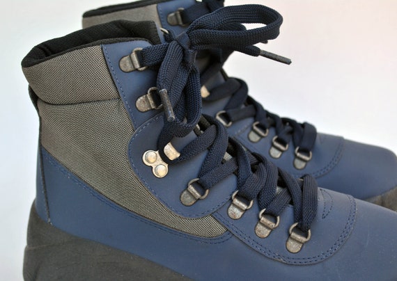 platform sneakers platform shoes blue boots buffa… - image 9