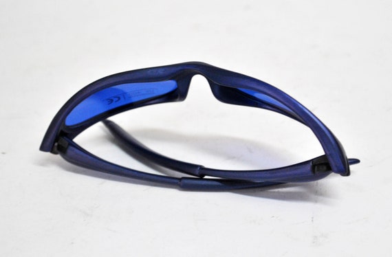 blue matrix rave sunglasses rectangle sun glasses… - image 7
