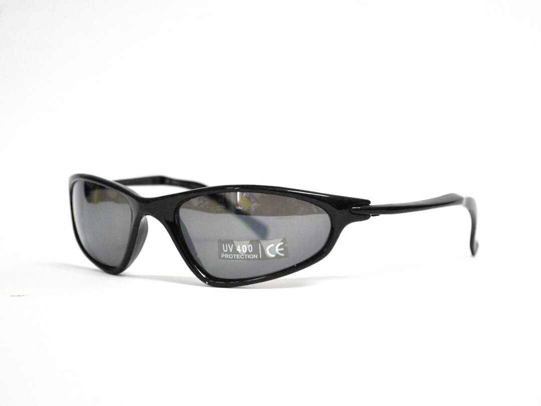 Y2K Retro Metal Wrap Sunglasses UV400 PEGH Y2K Wrap Around Sunglasses for Women Men Small Narrow  main image 4