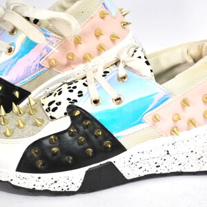 spikes platform shoes sneakers womens multicolor