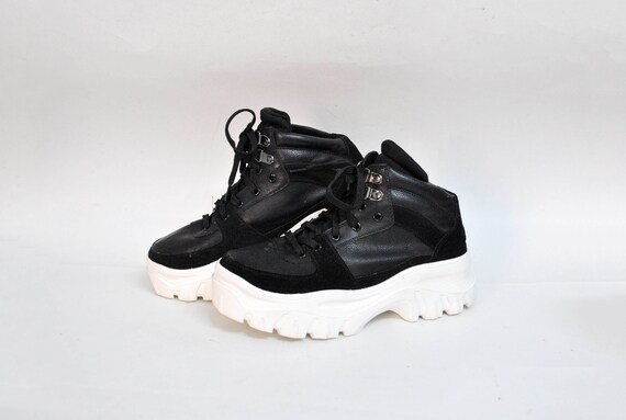 black platform sneakers goth