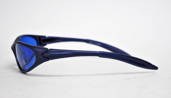 blue matrix rave sunglasses rectangle sun glasses… - image 3