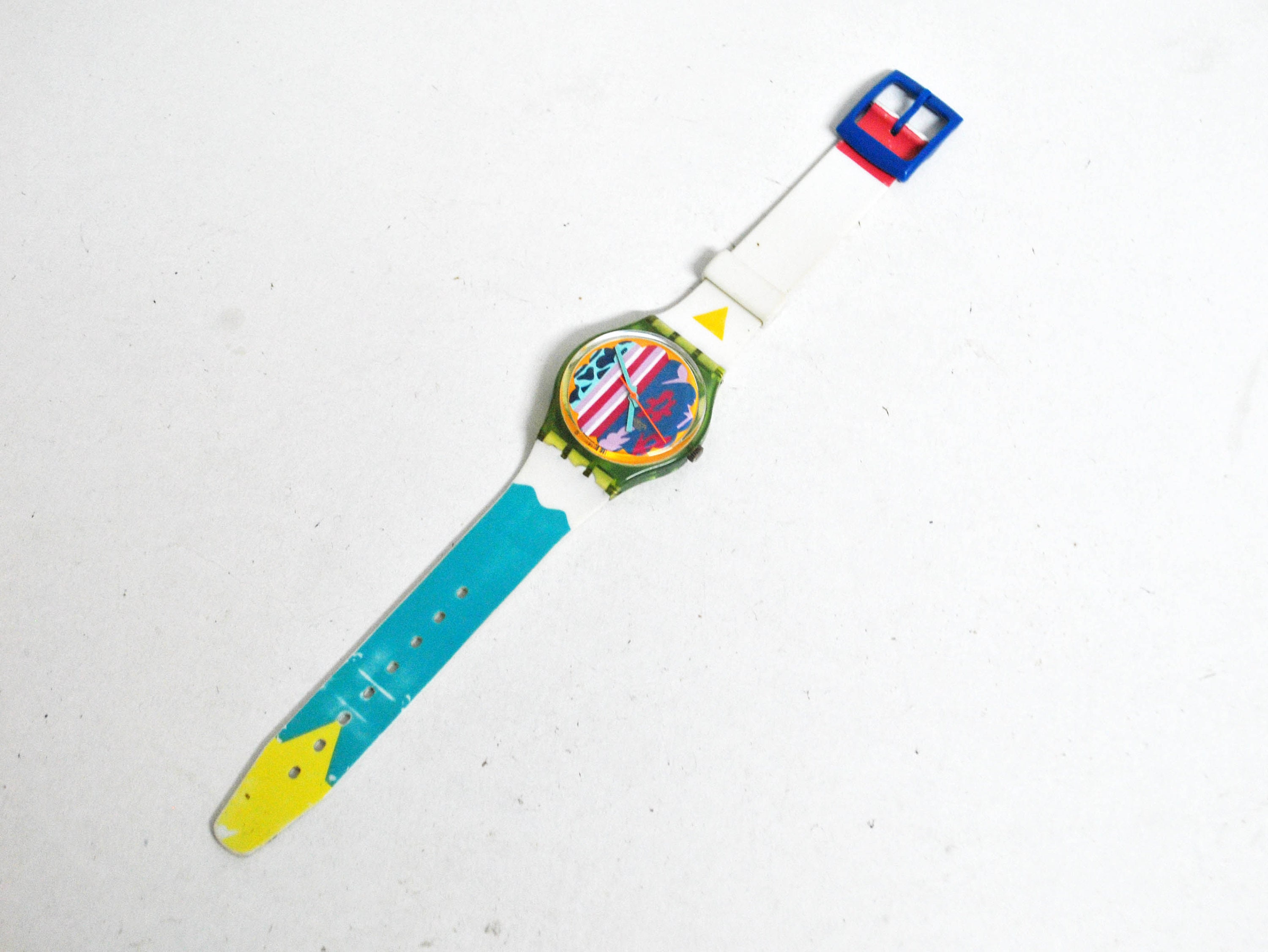 Swatch Plastic Clear Wrist Objects Unisex Round 90s Waterproof | Etsy Hong  Kong