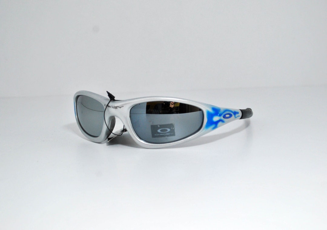 Silver Matrix Rave Sunglasses Flames Print Motor Sun Glasses Etsy