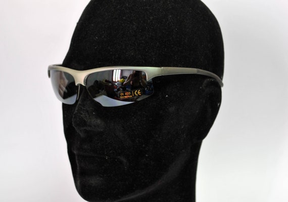 silver matrix rave sunglasses night motor sun gla… - image 5