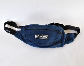 Colori cordura fanny pack blue vintage bumbag shoulder bag Chest Pouch banana Waist belt waist wallet concert festival bag fanny pack