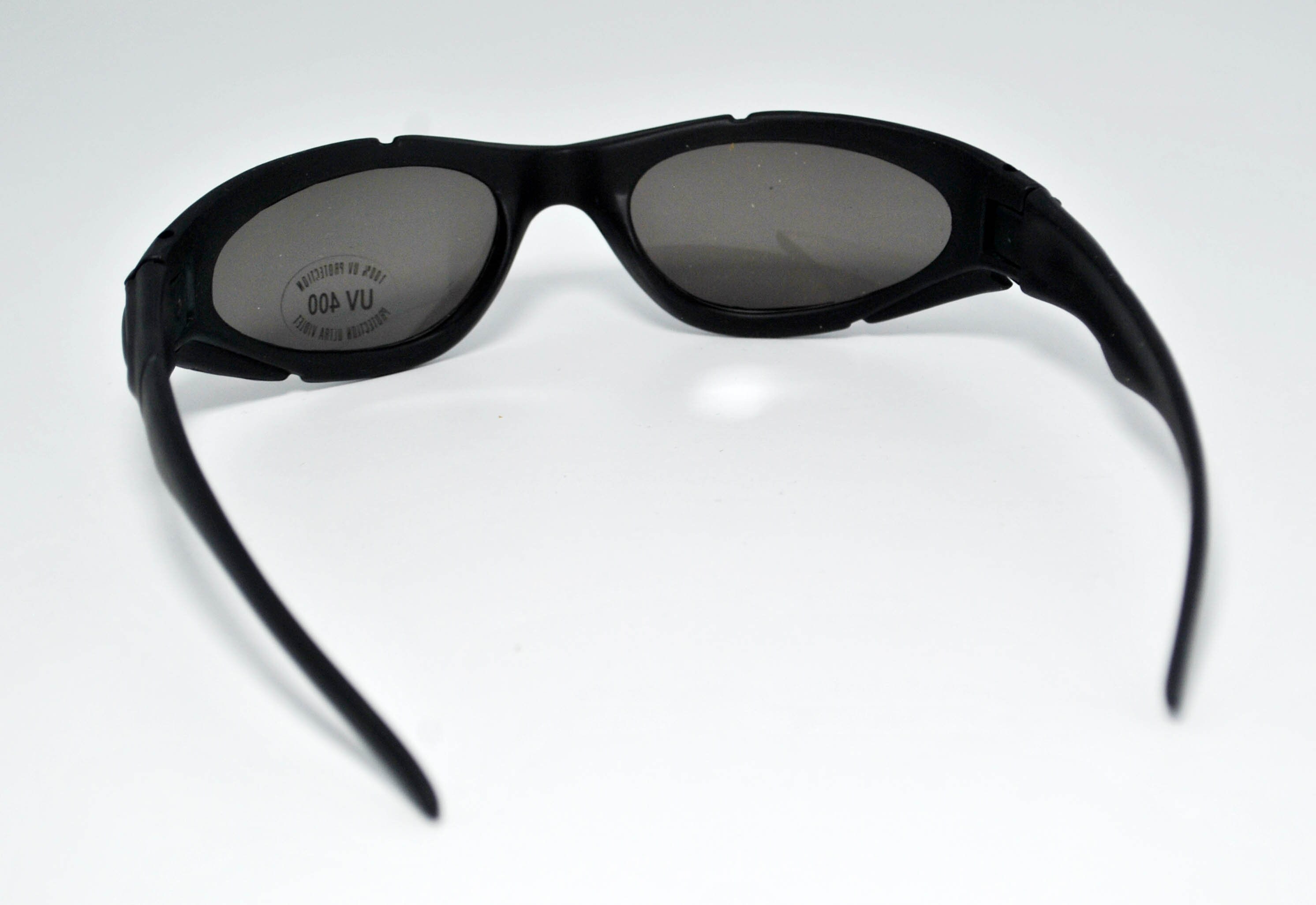 Vintage Wraparound Sport Sunglasses – Black UV400 – Y2K  display picture 2