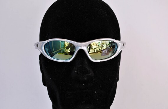 Silver matrix rave sun glasses sport rave vintage… - image 8