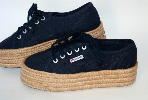 blue superga sneakers