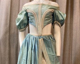 Vintage Rococo Costume: Marie Antoinette Style Skirt & Bodice