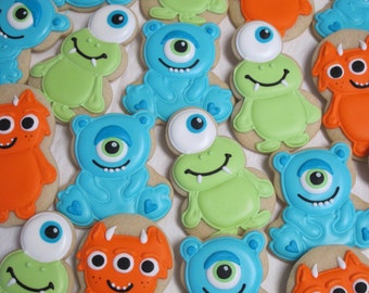 Little Monsters Decorated Sugar Cookies