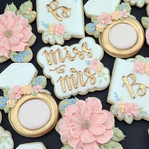 Miss to Mrs Bridal Shower Sugar Cookies (1 dozen)