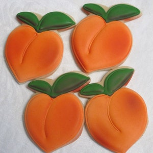 Georgia Peach Wedding Cookies
