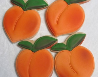 Georgia Peach Wedding Cookies