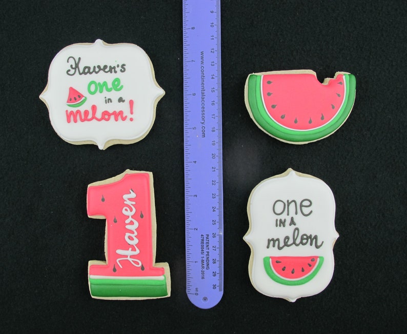 Download One in a Melon First Birthday Party Cookies Fruit ...