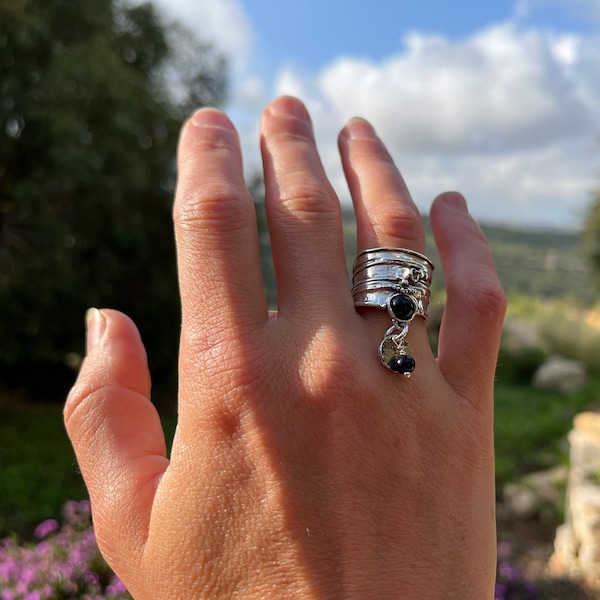 Dangle Charm Ring - Etsy