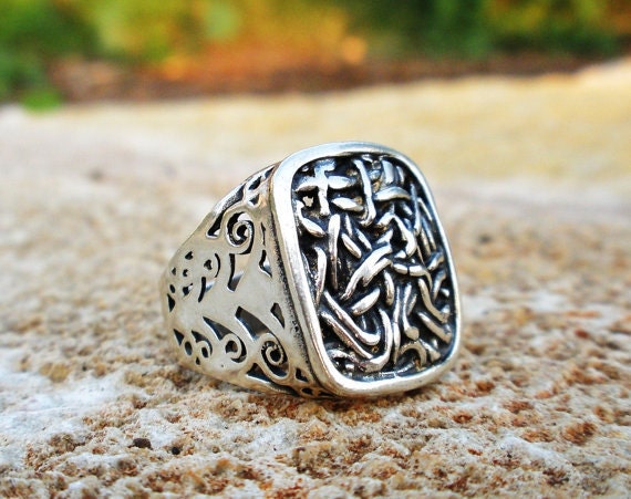 Anello grande deals argento