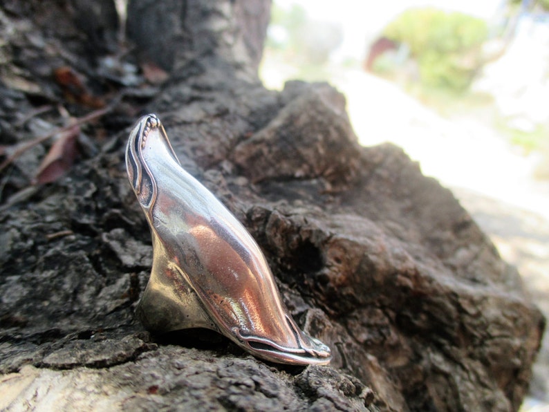 Silver Rings,Silver Statement Ring,Big Silver Ring,Large Silver Rings For Women,Sterling Silver Long Rings,Modern and Clean Style,BOHO Rings