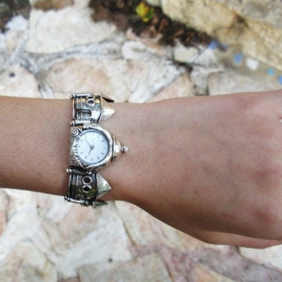 Italiaans zanger kandidaat Sterling zilveren link horloge armband voor vrouwen Artistiek - Etsy België