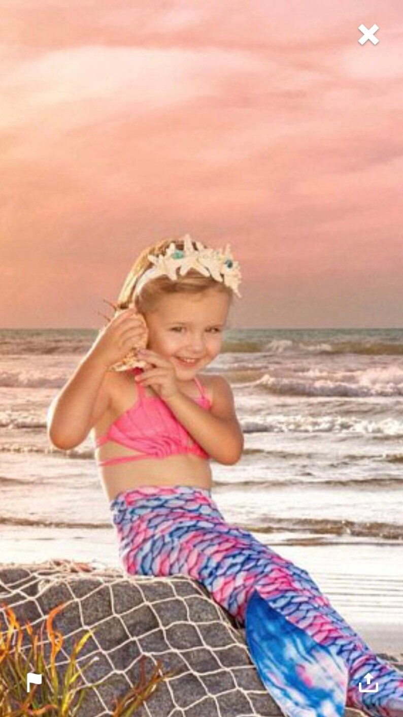Xo bouquets seashell starfish headband tiara mermaid under the sea
