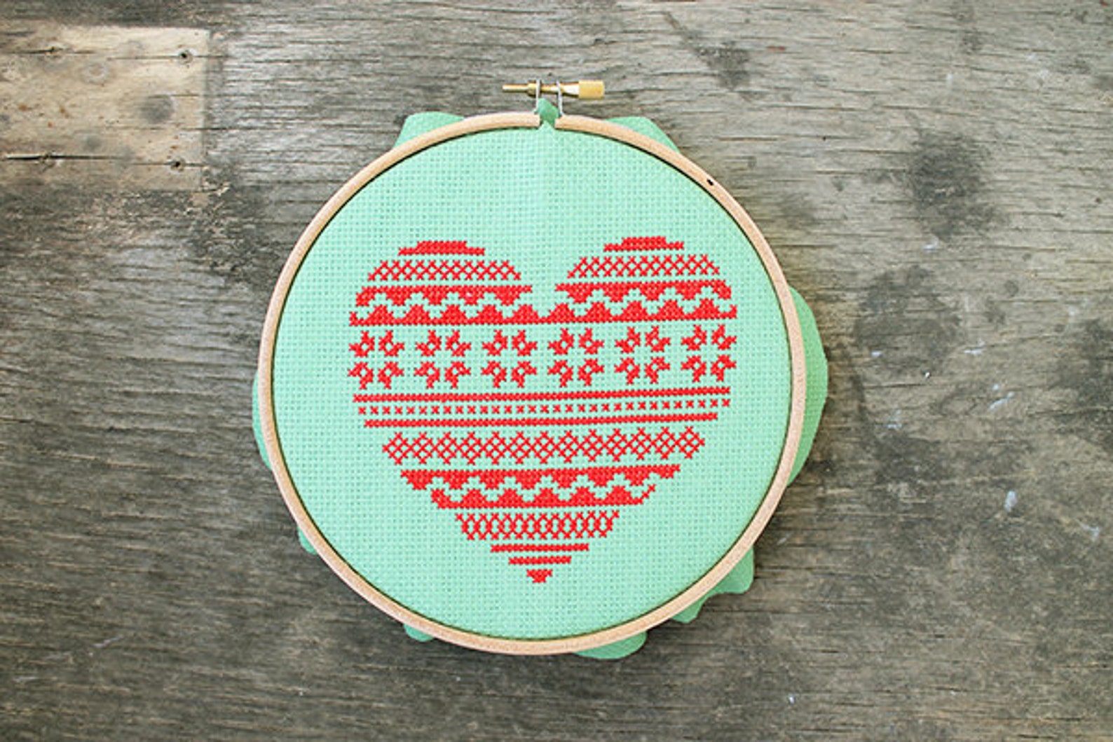 Cross Stitch Pattern Scandinavian Ornament Nordic Folk Art Etsy