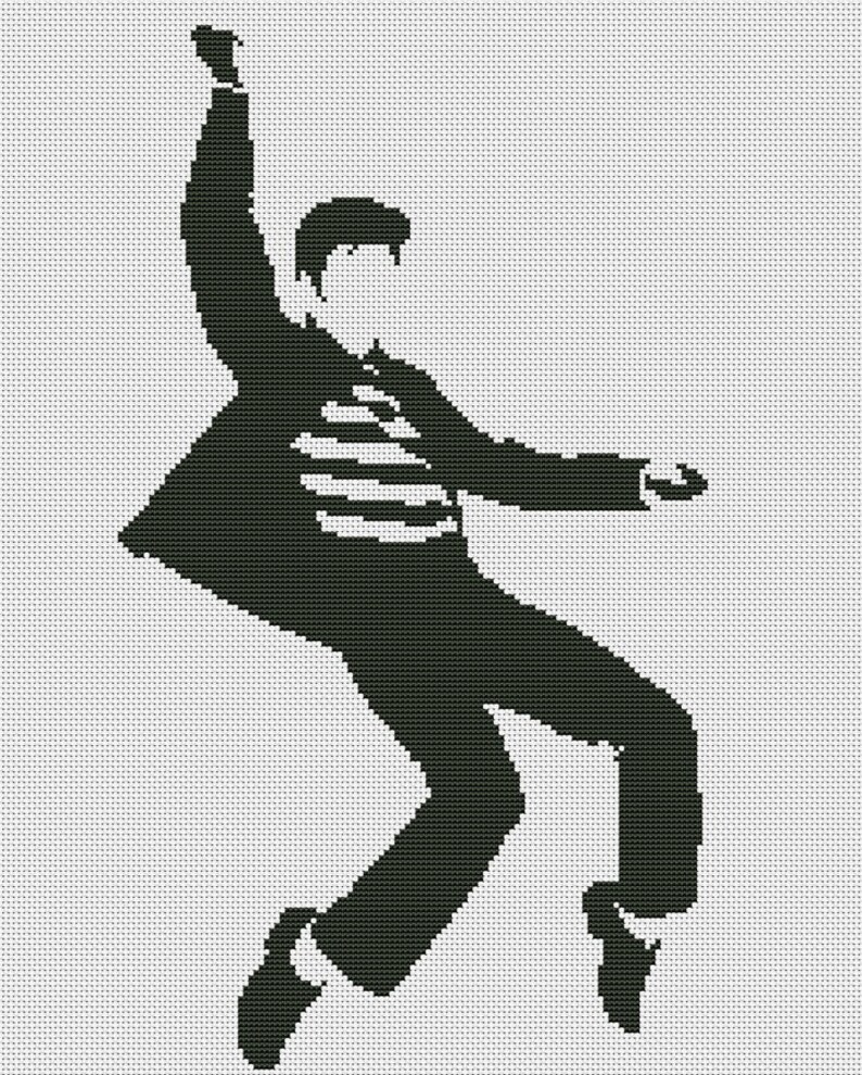 Elvis Presley Cross Stitch Pattern | Etsy