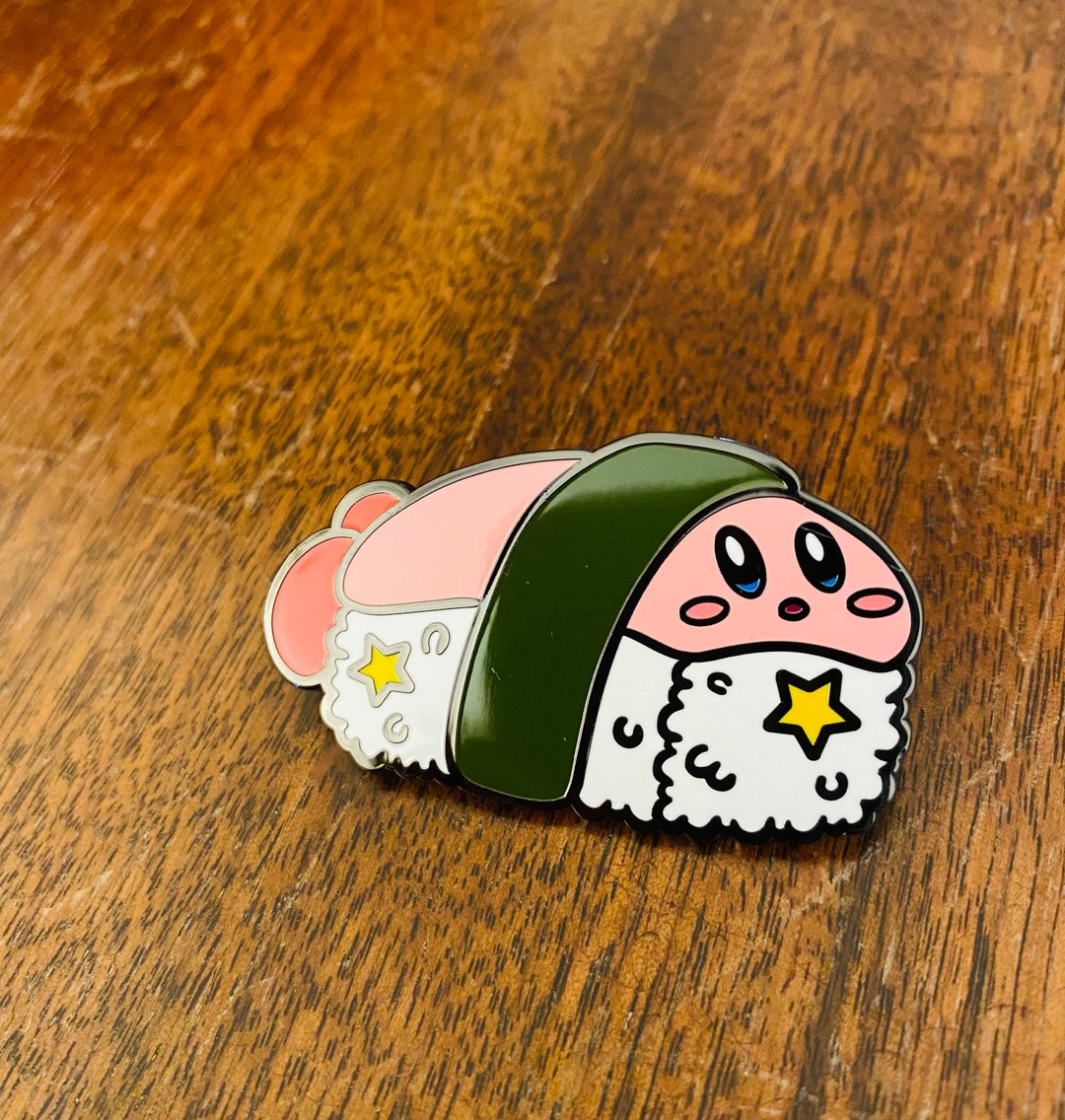 Kirby Sushi Nigiri Enamel Pin Etsy