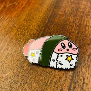 Kirby Sushi Nigiri Enamel Pin