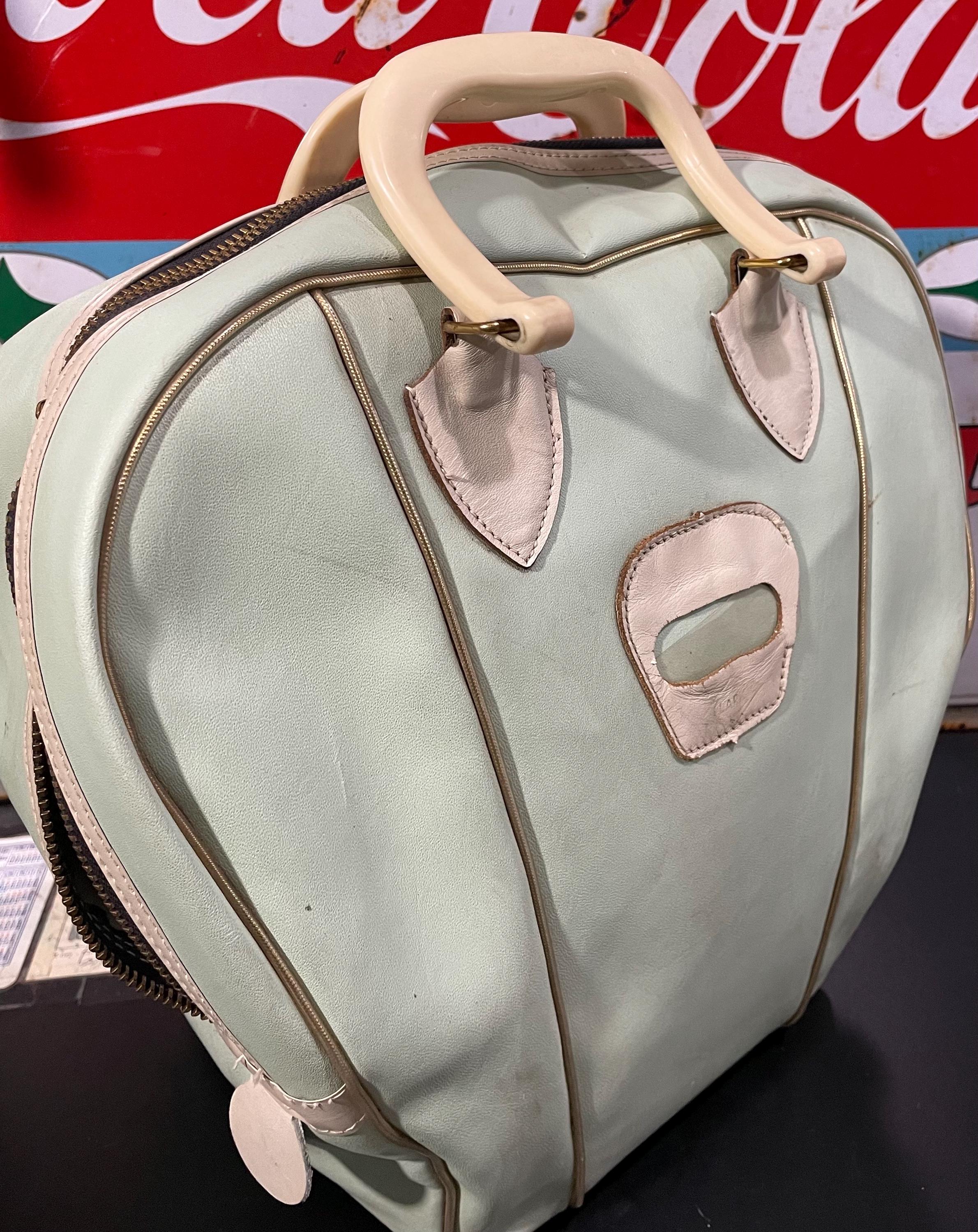 Vintage Mint Green 1960's Bowling Bag - Etsy