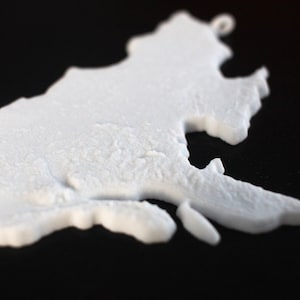 Quebec, 3D Printed Christmas Ornament