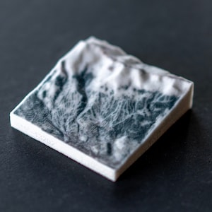 Breckenridge Ski Resort im Winter, 2" Vollfarb-Gips-3D-Druck