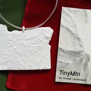 Oregon, 3D Printed Christmas Ornament