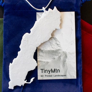Sweden, 3D Printed Christmas Ornament