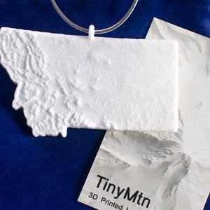 Montana, 3D Printed Christmas Ornament