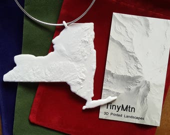 New York, 3D Printed Christmas Ornament